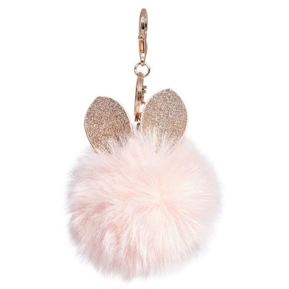 Kims Kollections Accessories - Pom Pom Keychain ~ Glitter Ears ~ NWT Purse Charm
